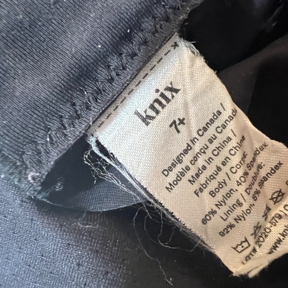 Knix Nursing Bra Removable Pads V Neck Size 7+ BlackThin Adjustable Straps - Picture 6 of 6